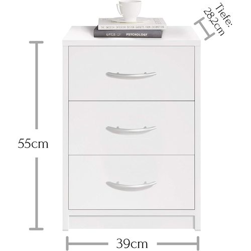 Gad Woods Bedside Table White - image 6