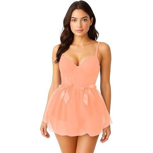 product_image_name-Generic-طقم لانجري موديل 727، برتقالي-2