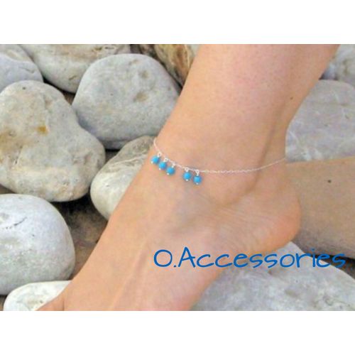 Buy O Accessories Anklet Blue Turquoise in Egypt