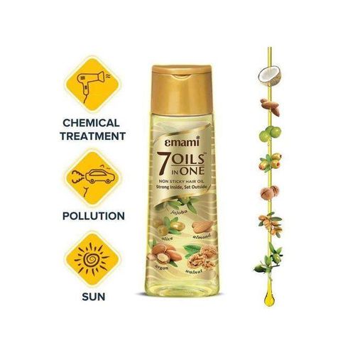 product_image_name-Emami-Double Conditioning Shampoo - Olive 200ml + 7-in-1 Hair Oil 50ml-3