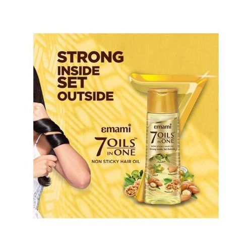 product_image_name-Emami-Double Conditioning Shampoo - Olive 200ml + 7-in-1 Hair Oil 50ml-7