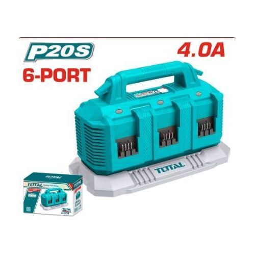 product_image_name-TOTAL- 20V Multi-Port Battery Charger – 6 Outputs (TFCLI2064)-1