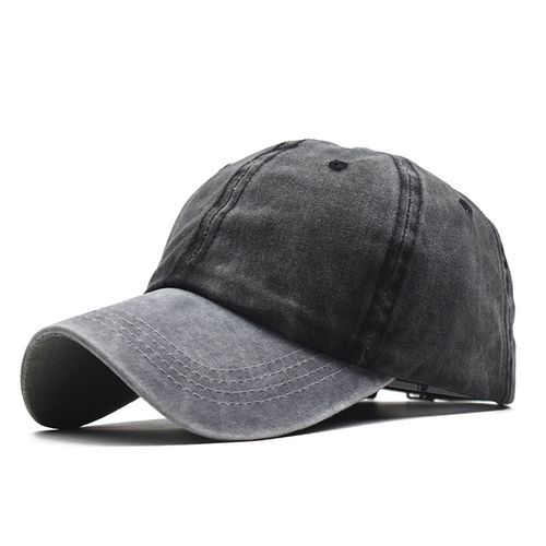 Fashion （Gray And Black）Baseball Cap Snapback Hat Spring Autumn Cap Pure  Color Cowboy Water Washing Hats Hat Hip Hop Fitted Cap For Men Women  Grinding DON @ Best Price Online