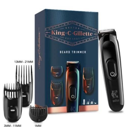 Buy Braun King C. Gillette Beard Trimmer - 3 Combs + Azwaaa Bag in Egypt