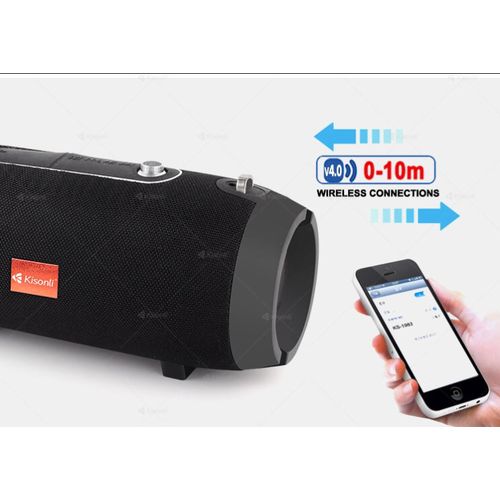 product_image_name-Kisonli-صب Kisonli Portable Stereo Music Speaker KS-1983 With FM Mode, High Battery Capacity 1200mA-5