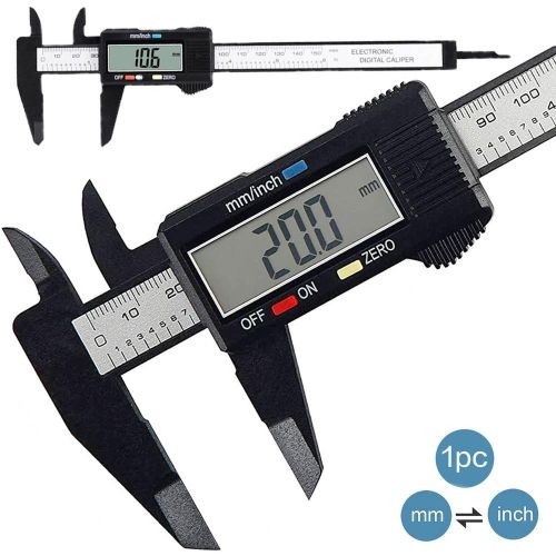 اشتري 1pc 150mm Measuring Tool Digital Ruler Black في مصر