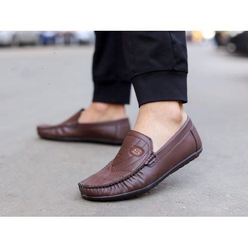 اشتري Men's Slip-on Shoes - Brown في مصر