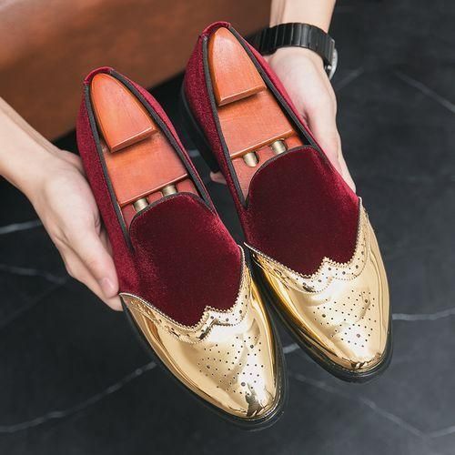 Red and white mens dress shoes online