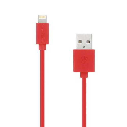Buy Press Play Apple Certified MFi Lightning USB Cable - 1M - Red in Egypt