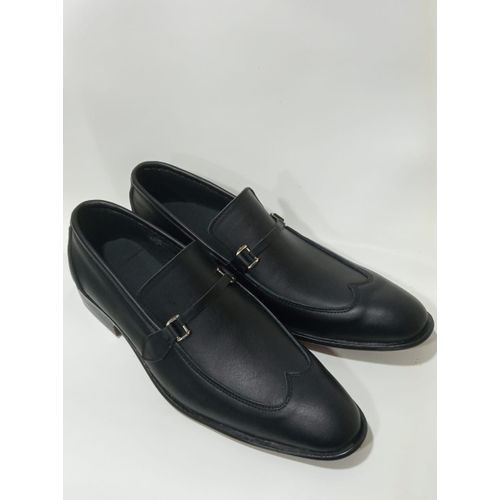 اشتري High Quality Genuine Leather Classic Shoes - Black في مصر