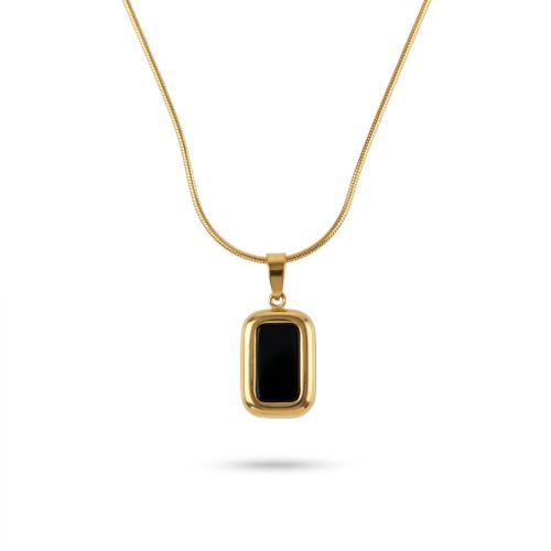 Generic Elite Black & Gold Statement Necklace