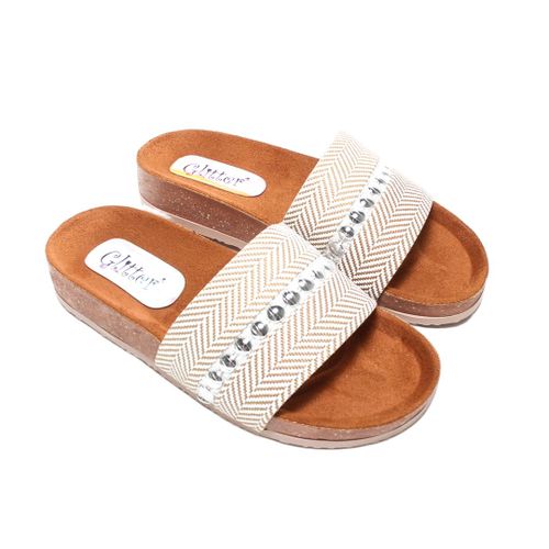 product_image_name-Glitter- Wimen Slippers - White-1