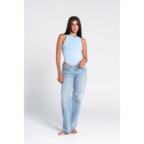 OUTDATED Zipper Bodysuit - Light Blue - image 2