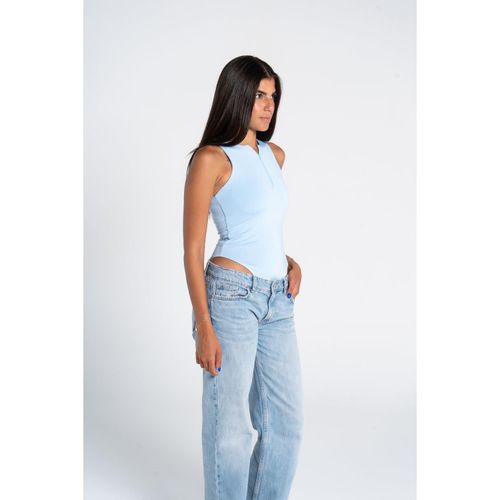 OUTDATED Zipper Bodysuit - Light Blue - image 3