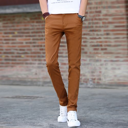 Fashion (Brown)Classic 9 Color Casual Pants Men Spring Summer New