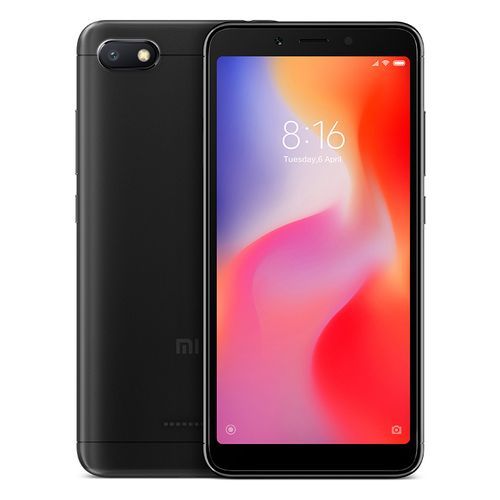 XIAOMI موبايل ريدمى 6A - 5.45 بوصة - 16 جيجا بايت - شبكة 4G - أسود.