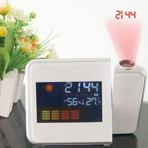 سعر Alarm Clock Digital Projection And Weather And Temperature And Date ...