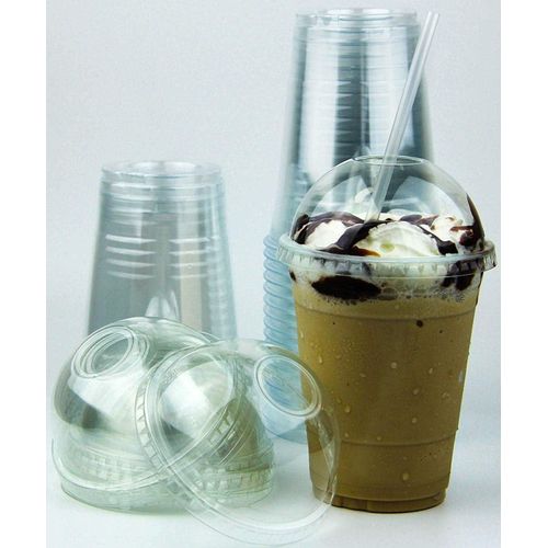 product_image_name-Generic-طقم أكواب بلاستيك بغطاء للمطبخ، شفاف، 50 قطعة-5