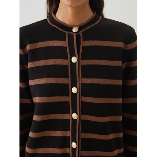 product_image_name-LC Waikiki-كارديجان محبوك نسائي بخطوط وياقة دائرية-3