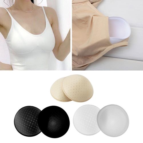 Bra Pads Inserts 3 Pairs, Women's Breathable Replacement Removable Sport  White