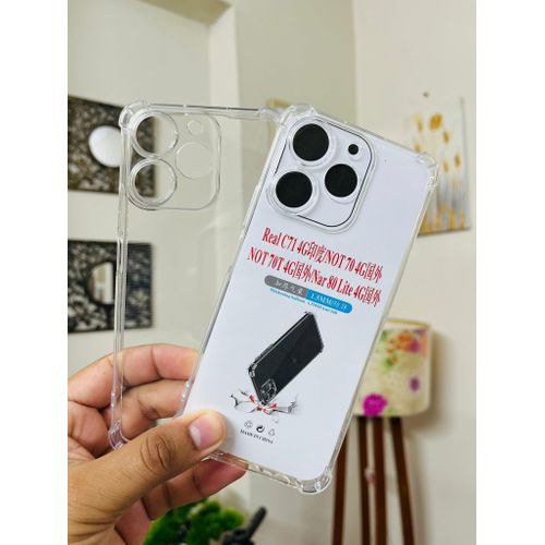 product_image_name-Generic-جراب عالي الجودة مقاوم للصدمات يحمي بالكامل لهاتف Realme Note 70 - شفاف-2