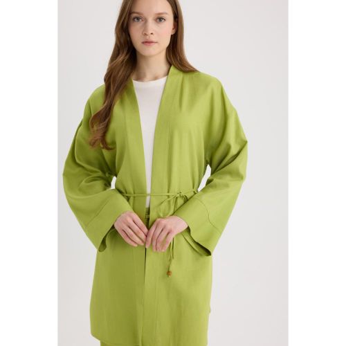 product_image_name-Defacto-Woman Relax Fit Kimono - Green-3