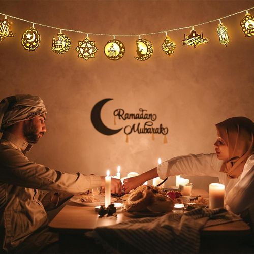 product_image_name-Generic-أضواء رمضان مكونة من 10 لمبات ليد على شكل نجمة وقمر لزينة رمضان، يعمل إضاءة ليك يعمل بالبطارية لتزيين المنزل وغرفة النوم والحديقة الداخلية والحفلات الخارجية-3