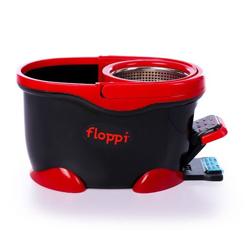 Floppi Turbo Microfiber Mop Bucket 1 Refill Black Red Price In Egypt Jumia Egypt Kanbkam