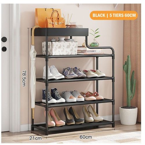 Generic Stylish Multi layer Shoe Rack Cabinet Multifunctional Simple Minimalist Storage Portable BTO HDB Shoe Rack Living Room Closet Black 5 Tier Best Price Online Jumia Egypt