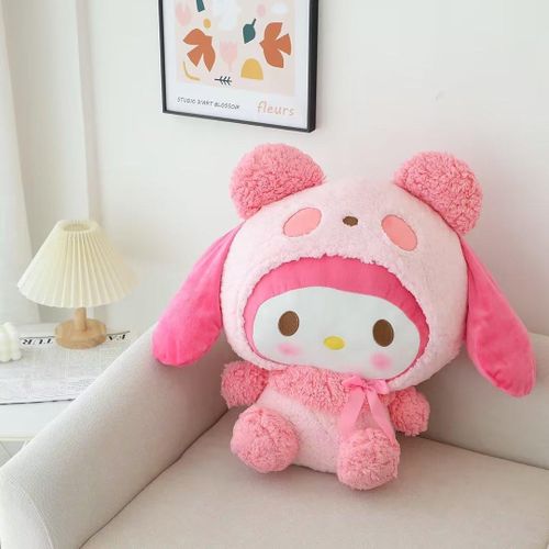 Buy Big Size Sanrio Series Plush Toy Kawaii Melody Cinnamoroll Pachacco Cosplay Panda Hello Kitty Stuffed Doll Xmas Kid Gift in Egypt