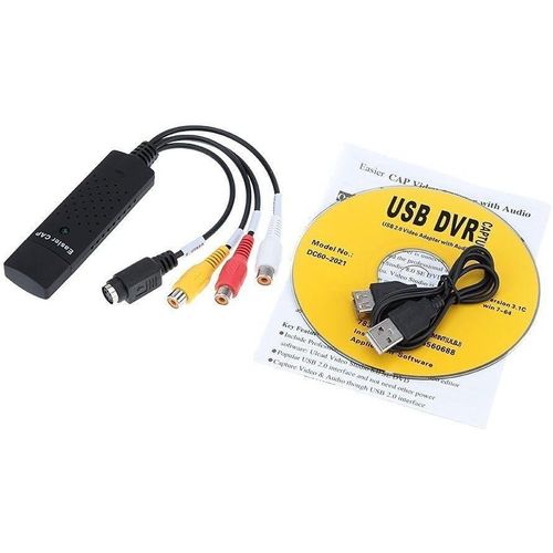 product_image_name-Generic-محول بطاقة تسجيل فيديو منزلي VHS ودي في دي وتلفزيون USB 2.0 ايزي كاب Dc60 يدعم ويندوز XP/7/فيستا 32 من اليكترو بوت-5