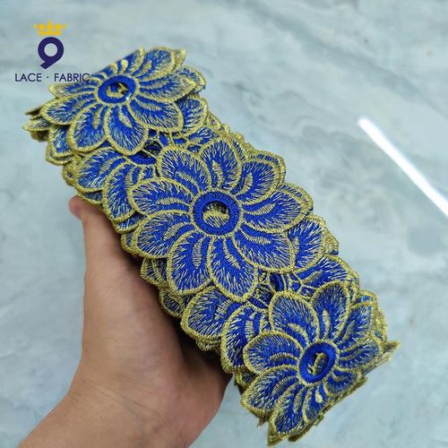 Generic 10 Yards Price Royal Blue Lace Trim Ribbon Diy Decoration Embroidery Guipure Laces Material For Wedding Dress Sewing Best Price Online Jumia Egypt