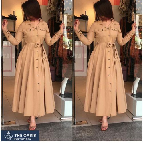 product_image_name-Generic-فستان كاجوال كم طويل 2 جيب اخر اناقة-1