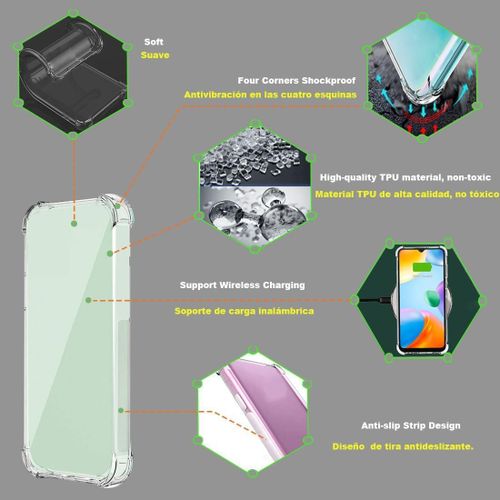 product_image_name-Generic-جراب حماية مرن مصنوع من بولي يوريثين حراري مع اربع زوايا لموبايل اوبو رينو7 4G (ليس لشبكة 5G) من استيا، شفاف-7