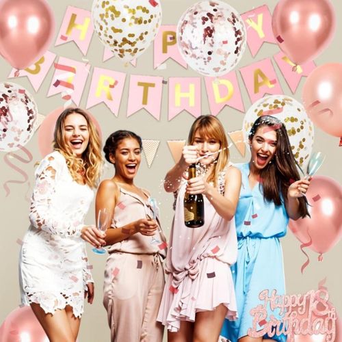 product_image_name-Generic-ديكورات عيد ميلاد الثامن عشر لها، ديكورات حفلات عيد ميلاد سعيد باللون الذهبي الوردي مع رقم فتاة وامرأة-5