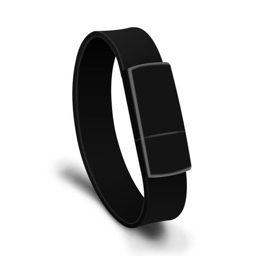 Buy Microdrive 32GB USB 2.0 Fashion Bracelet Wristband U Disk (Black) in Egypt