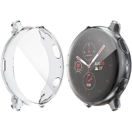 product_image_name-Generic-جراب حماية كامل من تين تك متوافق مع ساعة سامسونج جالاكسي أكتيف 2 مقاس 44 مم - غطاء TPU ناعم مقاوم للخدش والصدمات، نحيف وخفيف الوزن وشفاف (شفاف)-1