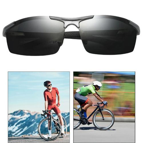 تسوق Premium Polarized Sunglasses Men Running Driving Gun-Black