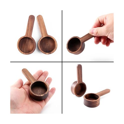 4Pcs Wooden Measuring Spoon Set Kitchen Measuring Spoons Tea Coffee Scoop  Wood Sugar Spice Spoon Measuring