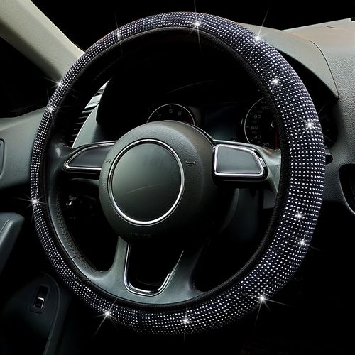 Generic (White)38mm Universal Car Steering Wheel Cover PU Leather