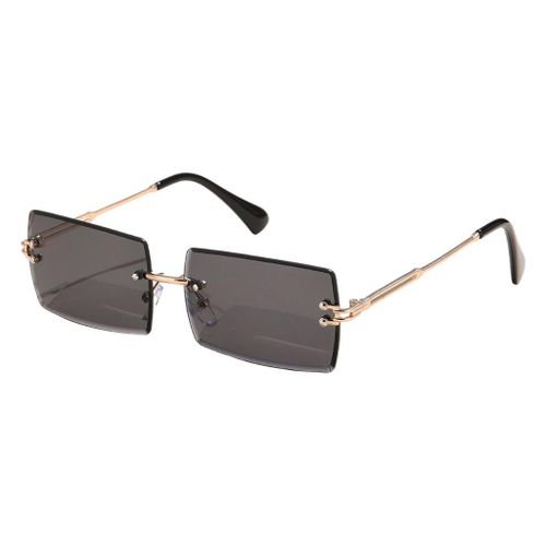 Square cut sunglasses top black