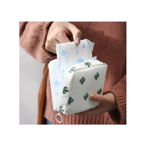 product_image_name-Generic-Sanitary Napkin Storage Bag, Napkin Holder, Zippered Sanitary Bag, Portable Sanitary Foot Bag for Women, Girls, Ladies-1