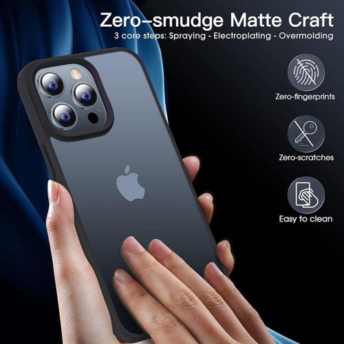 product_image_name-Generic-جراب لـ ايفون 12 برو ماكس 6.7 بوصة شفاف مضاد للصدمات مع إطار سيليكون ناعم وحماية خلفية صلبة مقاوم للاصفرار لتغطية كاملة وحماية فائقة (أسود) -5