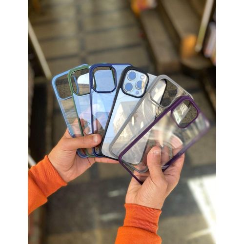 product_image_name-Generic-جراب لـ ايفون 12 برو ماكس 6.7 بوصة شفاف مضاد للصدمات مع إطار سيليكون ناعم وحماية خلفية صلبة مقاوم للاصفرار لتغطية كاملة وحماية فائقة (أسود) -7