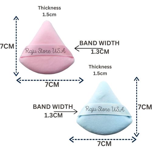 product_image_name-Generic-6 قطع من نفخة البودرة للوجه، إسفنجة تجميلية شكل مثلث للماكياج السائب لبودرة الجسم، إسفنجة مخملية على شكل إسفين للتظليل، تحت العينين والزوايا، أدوات تجميل (الوردي والأزرق السماوي)-6