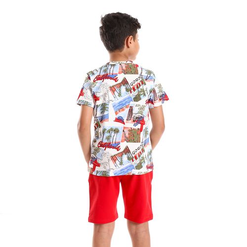 product_image_name-Generic-طقم بيجامة أولاد بتصميم ذاتي من كاليفورنيا بفيبز - أحمر-3