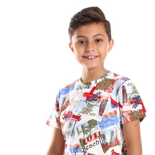 product_image_name-Generic-طقم بيجامة أولاد بتصميم ذاتي من كاليفورنيا بفيبز - أحمر-4