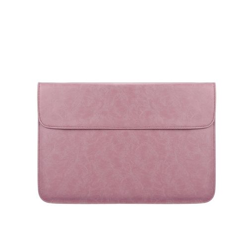 Buy PU01S PU Leather Horizontal Invisible Magnetic Buckle Laptop Inner Bag For 15.4 Inch Laptops (Pink) in Egypt