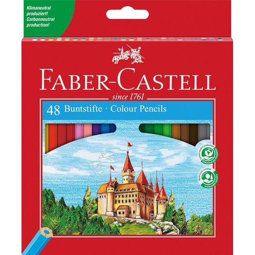 product_image_name-Faber Castell-اقلام تلوين صديقة للبيئة 120148 من فابر كاستل، عبوة 48 قطعة، مبراة صندوق الورق المقوى-1