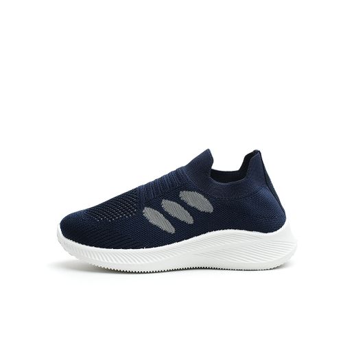 Buy Desert Canvas Slip On Sock Sneakers - Navy Blue in Egypt